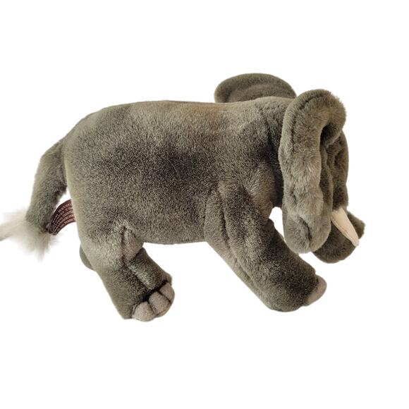 Jungle Joe’s Safari Friends Kate the Elephant Plush Gray 12” Stuffed Animal Toy - Picture 4 of 16